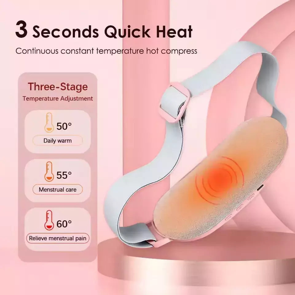 Almohadilla Masajeadora Térmica – Alivio Instantáneo para Dolores Menstruales