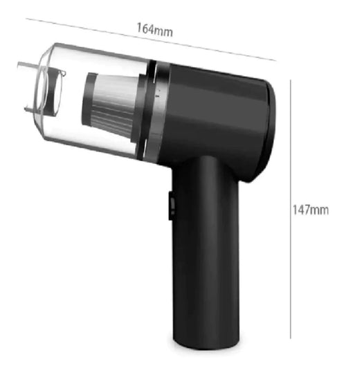 Aspiradora Inalambrica Recargable Usb Auto Casa C/luz 3 En 1