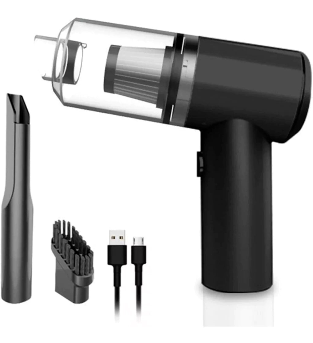 Aspiradora Inalambrica Recargable Usb Auto Casa C/luz 3 En 1
