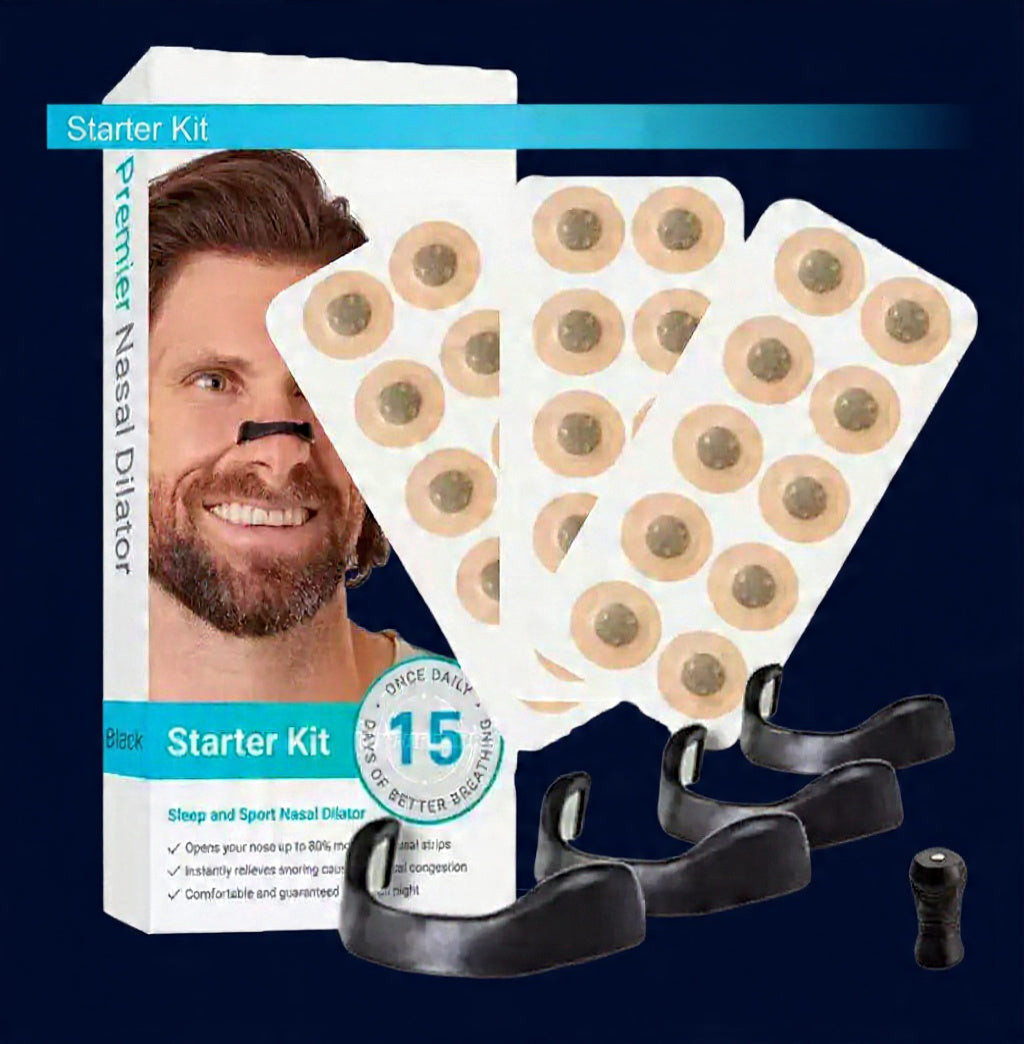 Tiras Nasales Magnéticas Reutilizables con Kit Completo