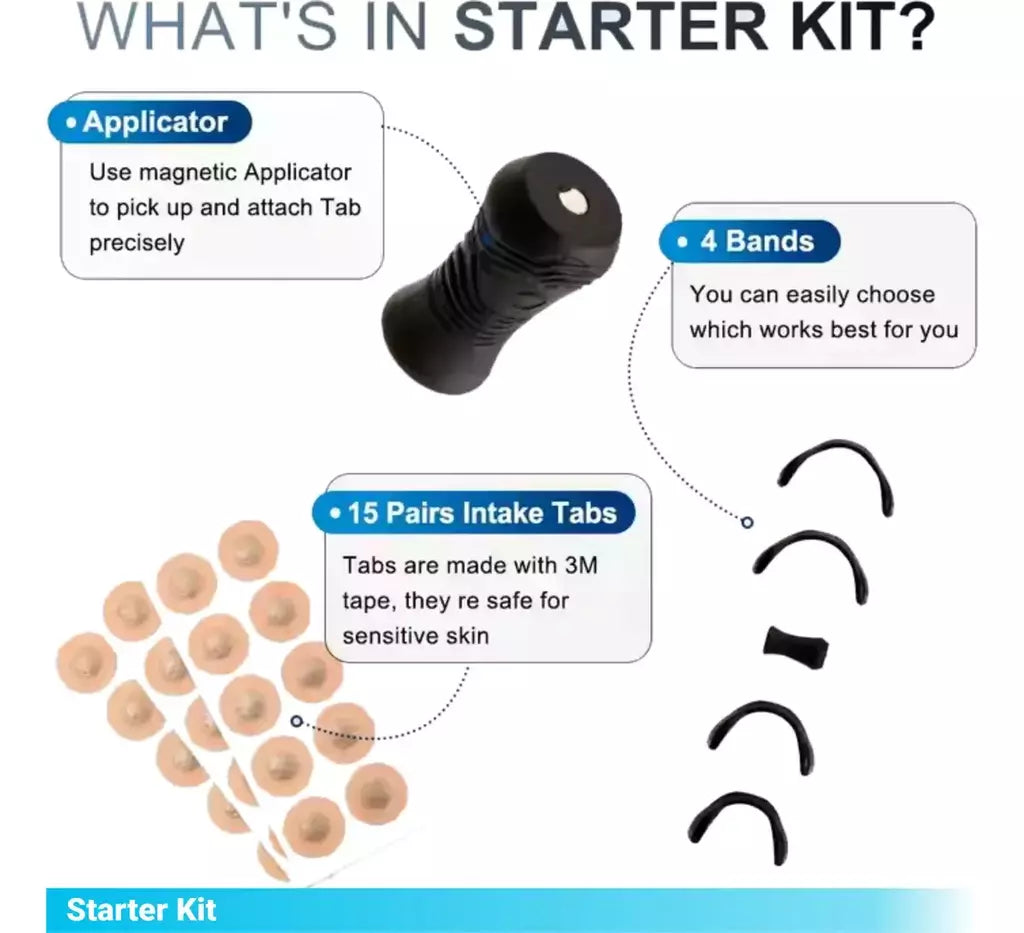 Tiras Nasales Magnéticas Reutilizables con Kit Completo